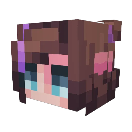 pikachu90 Minecraft avatar head, 3D render