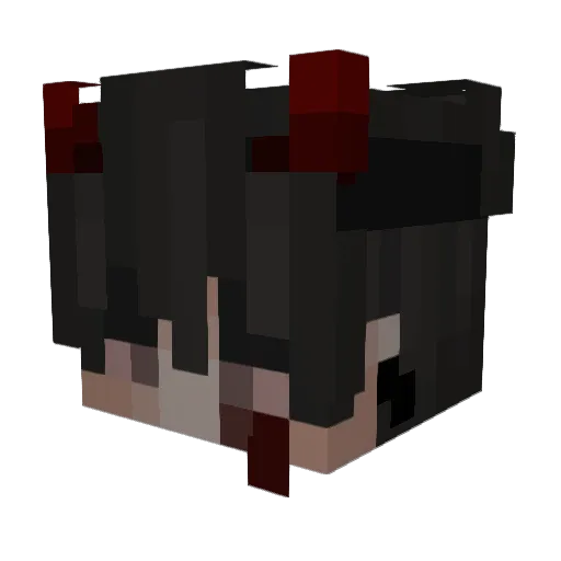 pikachu_OOO Minecraft avatar head, 3D render