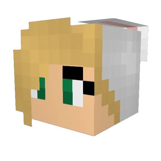 pikachu__15 Minecraft avatar head, 3D render