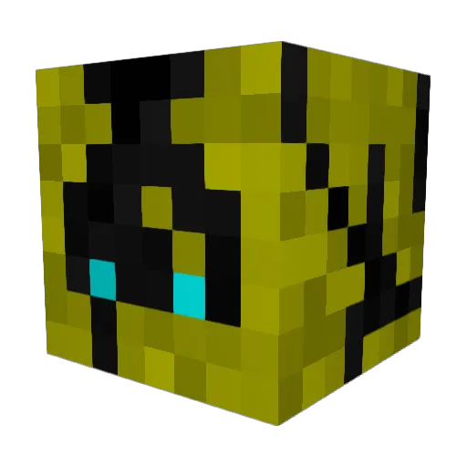 pikachutesla Minecraft avatar head, 3D render