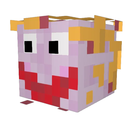 pikaexe Minecraft avatar head, 3D render