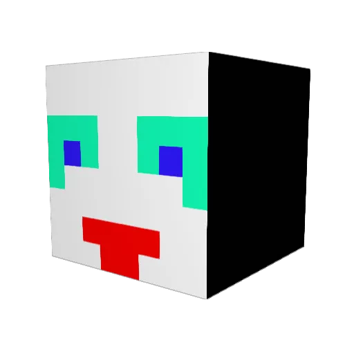pikamaru7 Minecraft avatar head, 3D render