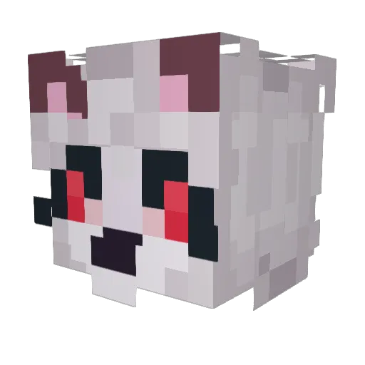 pikapikamhetman Minecraft avatar head, 3D render