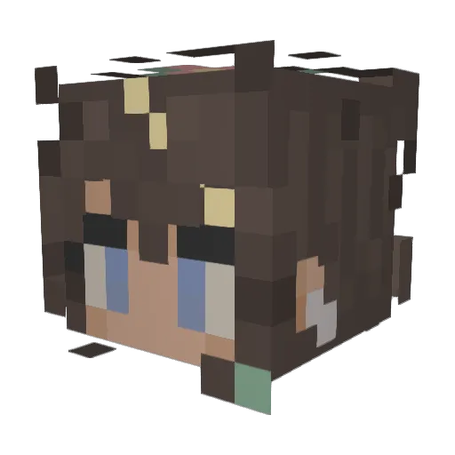 pikapixel07 Minecraft avatar head, 3D render