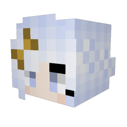 pikapoke06 Minecraft avatar head, 3D render