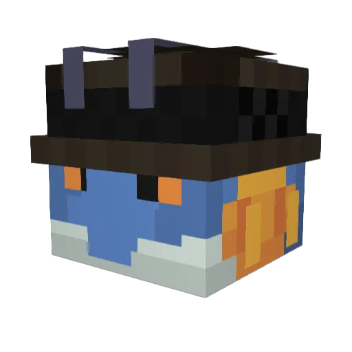 pikapower4 Minecraft avatar head, 3D render