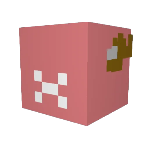 pikar0m4ever Minecraft avatar head, 3D render