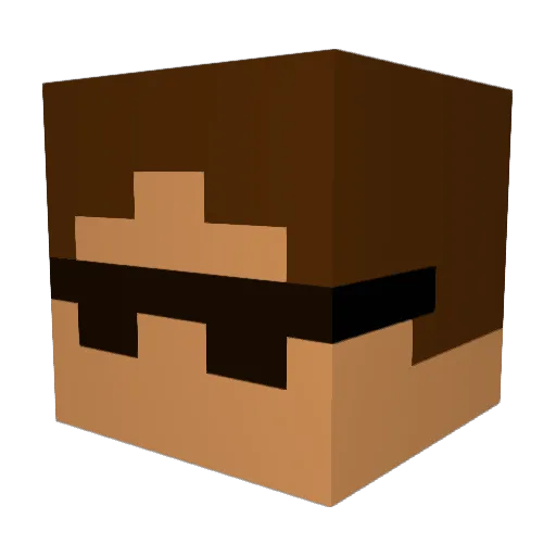 pikescout Minecraft avatar head, 3D render