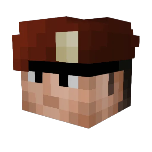 pikichu2001 Minecraft avatar head, 3D render