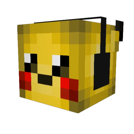 pikkanoy Minecraft avatar head, 3D render