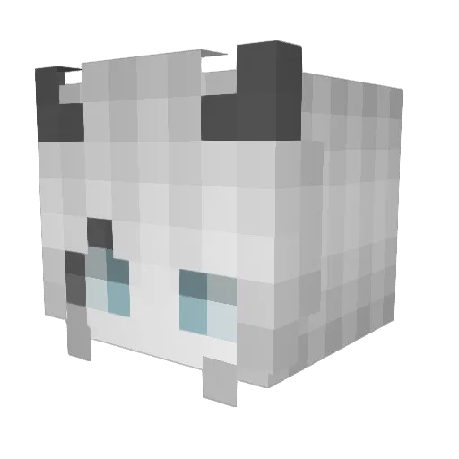 pikle Minecraft avatar head, 3D render