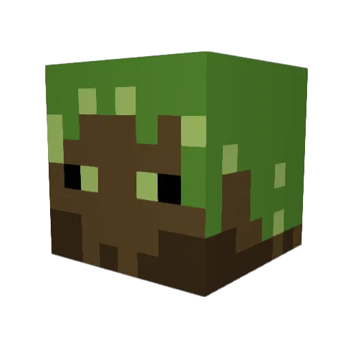 pikles123 Minecraft avatar head, 3D render