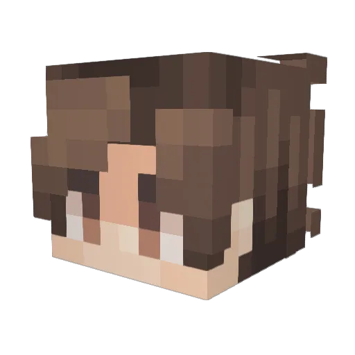 piknkk Minecraft avatar head, 3D render