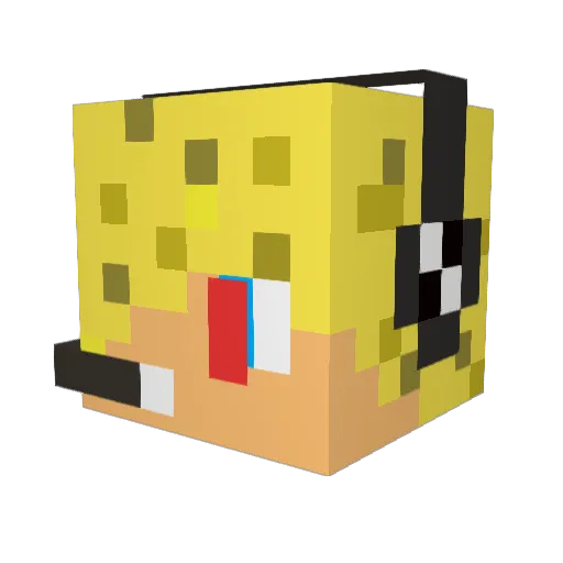 pikonur Minecraft avatar head, 3D render
