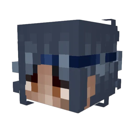 pilkalek Minecraft avatar head, 3D render