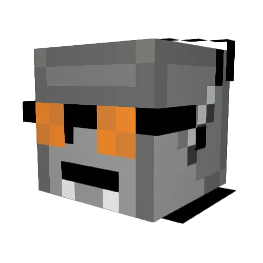 pillbugnine Minecraft avatar head, 3D render