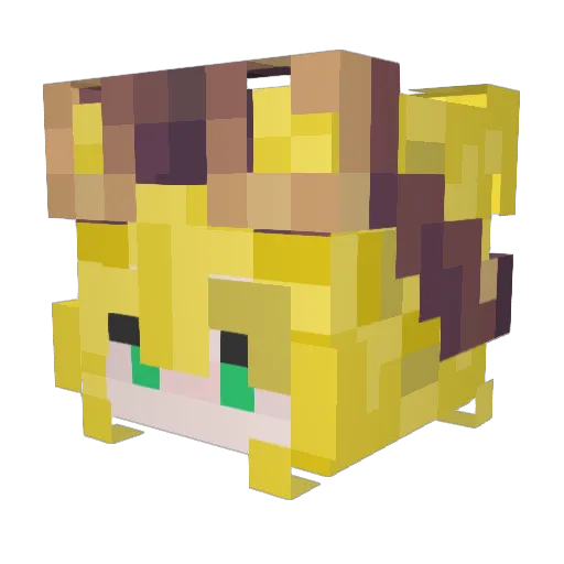 pillowlavas Minecraft avatar head, 3D render