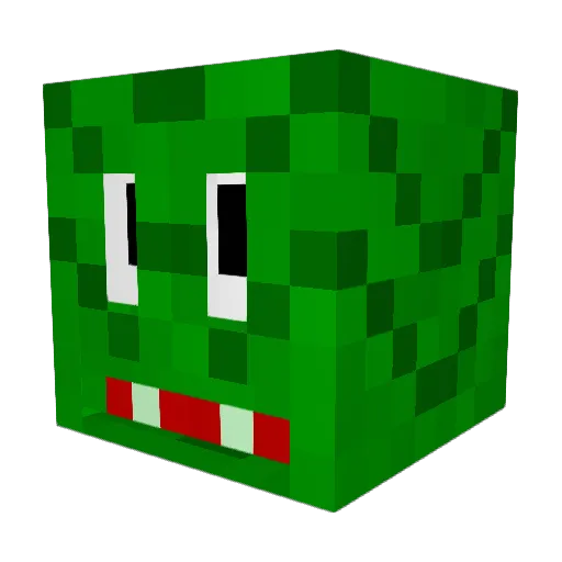 pillowsuitcase Minecraft avatar head, 3D render