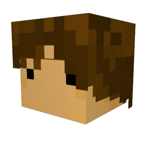 pilo23 Minecraft avatar head, 3D render