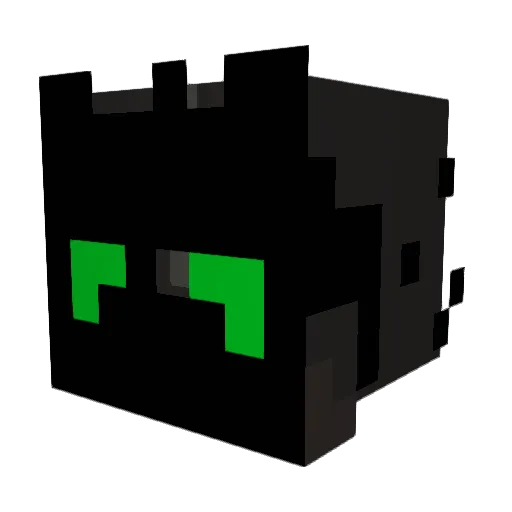 pilot_brad Minecraft avatar head, 3D render