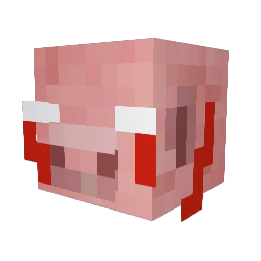 pilot_g2 Minecraft avatar head, 3D render