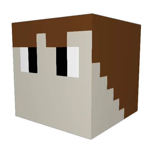 pimentinha_craft Minecraft avatar head, 3D render