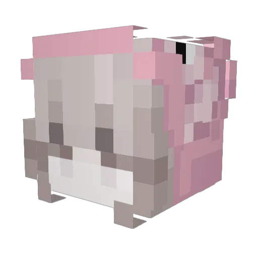pimenton69 Minecraft avatar head, 3D render