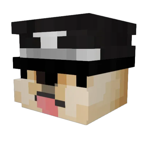 pimmpin0 Minecraft avatar head, 3D render