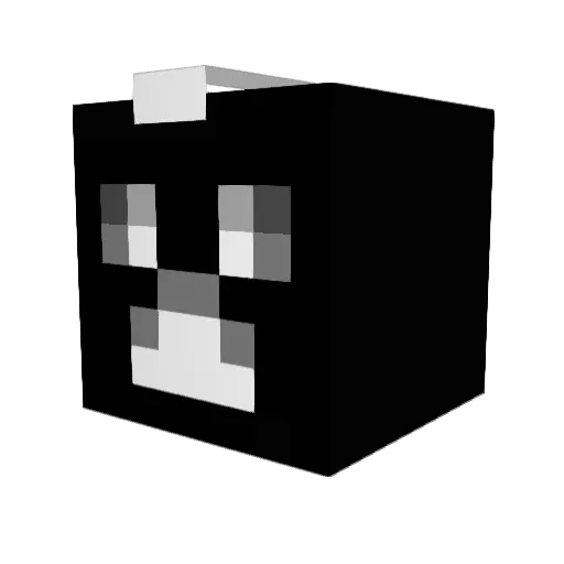 pimonkey7 Minecraft avatar head, 3D render