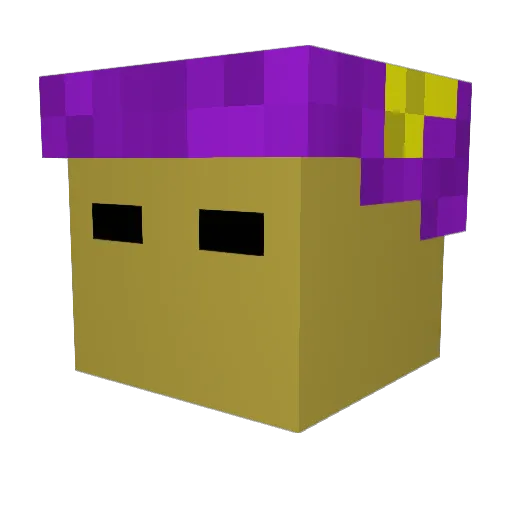 pimp_jason Minecraft avatar head, 3D render