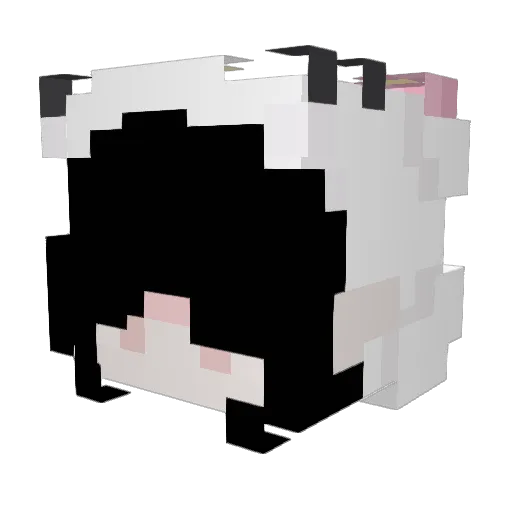 pimpgi Minecraft avatar head, 3D render