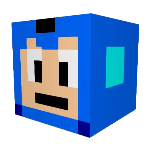 pimpii Minecraft avatar head, 3D render