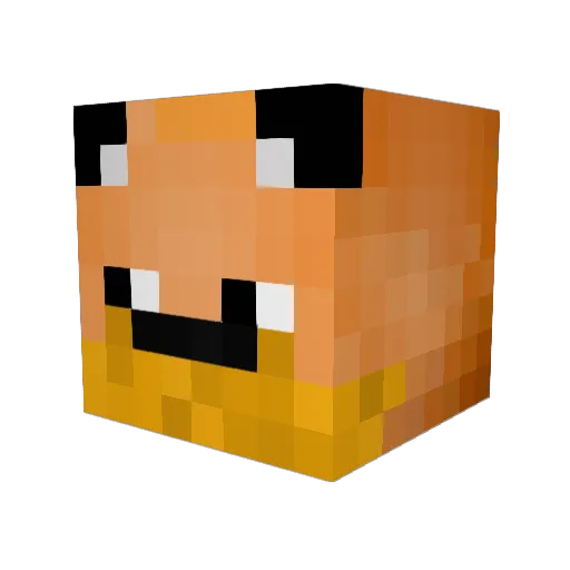 pinapplewardrobe Minecraft avatar head, 3D render
