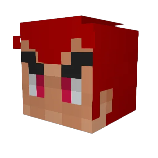 pinarcop Minecraft avatar head, 3D render