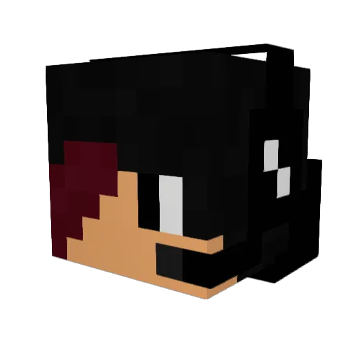 pinchotoff Minecraft avatar head, 3D render