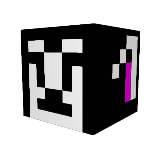 pinchpeter Minecraft avatar head, 3D render