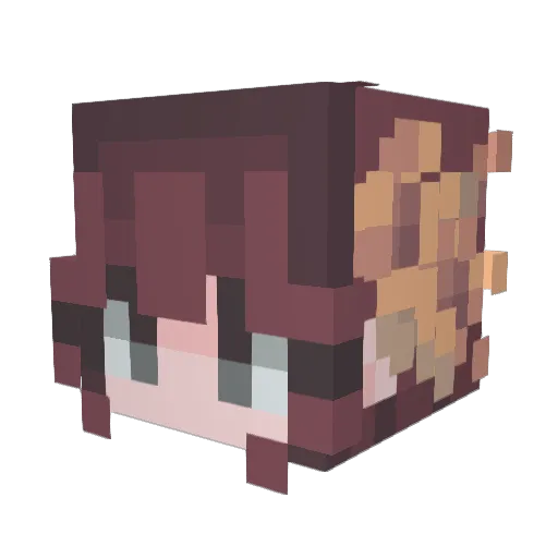 pinchy23 Minecraft avatar head, 3D render