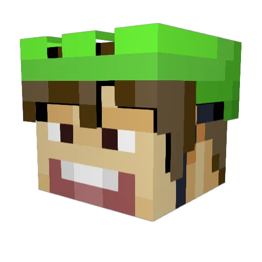 pincone01 Minecraft avatar head, 3D render