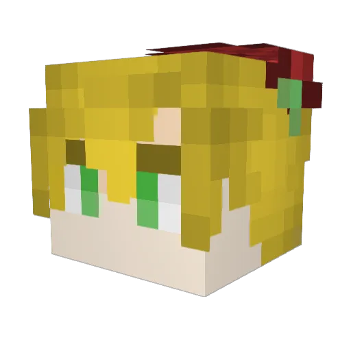 pine_apple_ Minecraft avatar head, 3D render