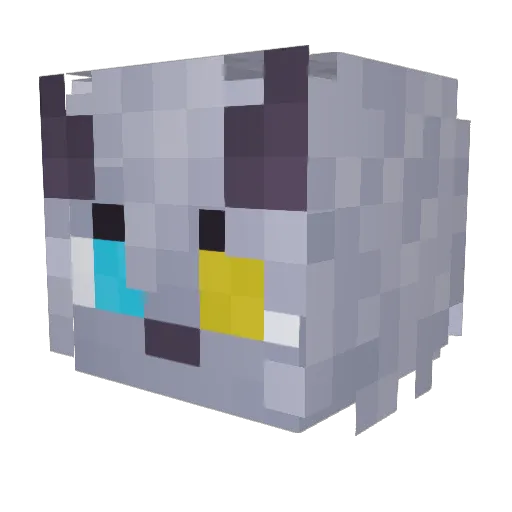 pineappall Minecraft avatar head, 3D render