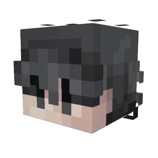 pineapple_05 Minecraft avatar head, 3D render
