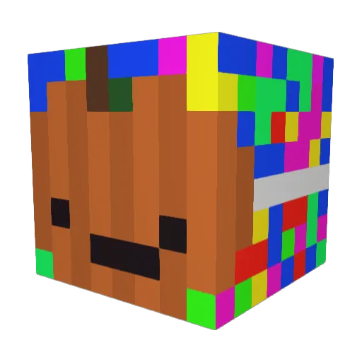 pineappleapplehi Minecraft avatar head, 3D render