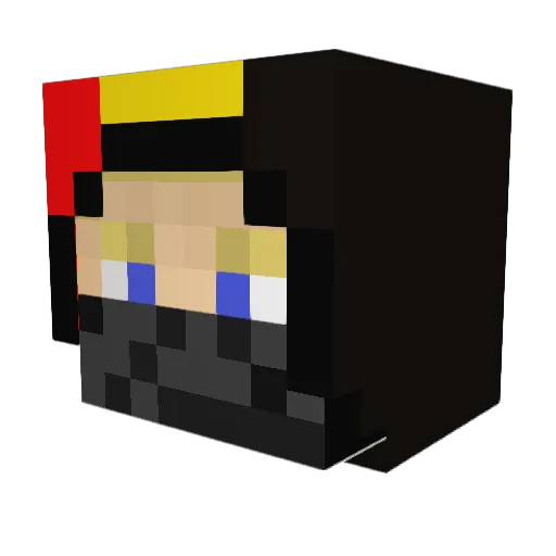 pineappleator Minecraft avatar head, 3D render