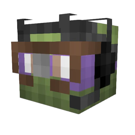 pineapples_hex Minecraft avatar head, 3D render