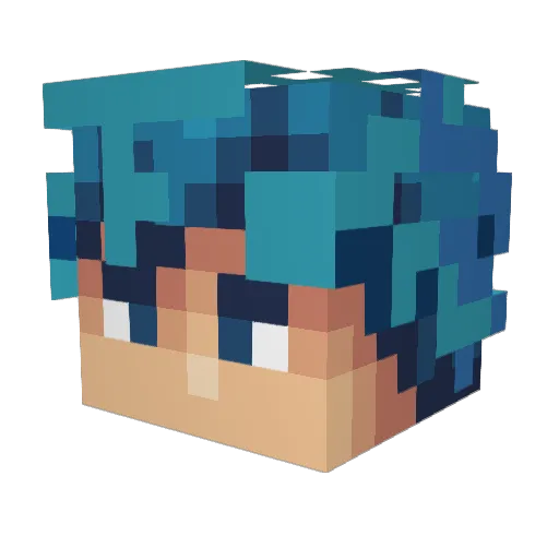 pinecrest1 Minecraft avatar head, 3D render