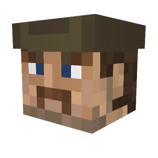 pinesmith Minecraft avatar head, 3D render