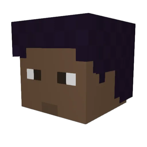 pineview Minecraft avatar head, 3D render