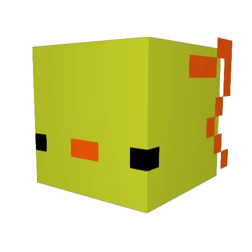 pinglinn Minecraft avatar head, 3D render