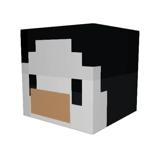 pingoKB Minecraft avatar head, 3D render