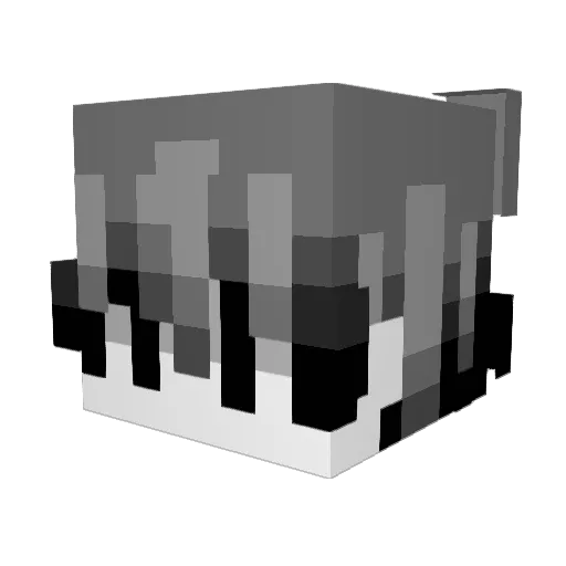 pingplus Minecraft avatar head, 3D render